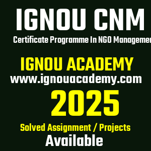 IGNOU CNM SOLVED ASSIGNMENT 2025